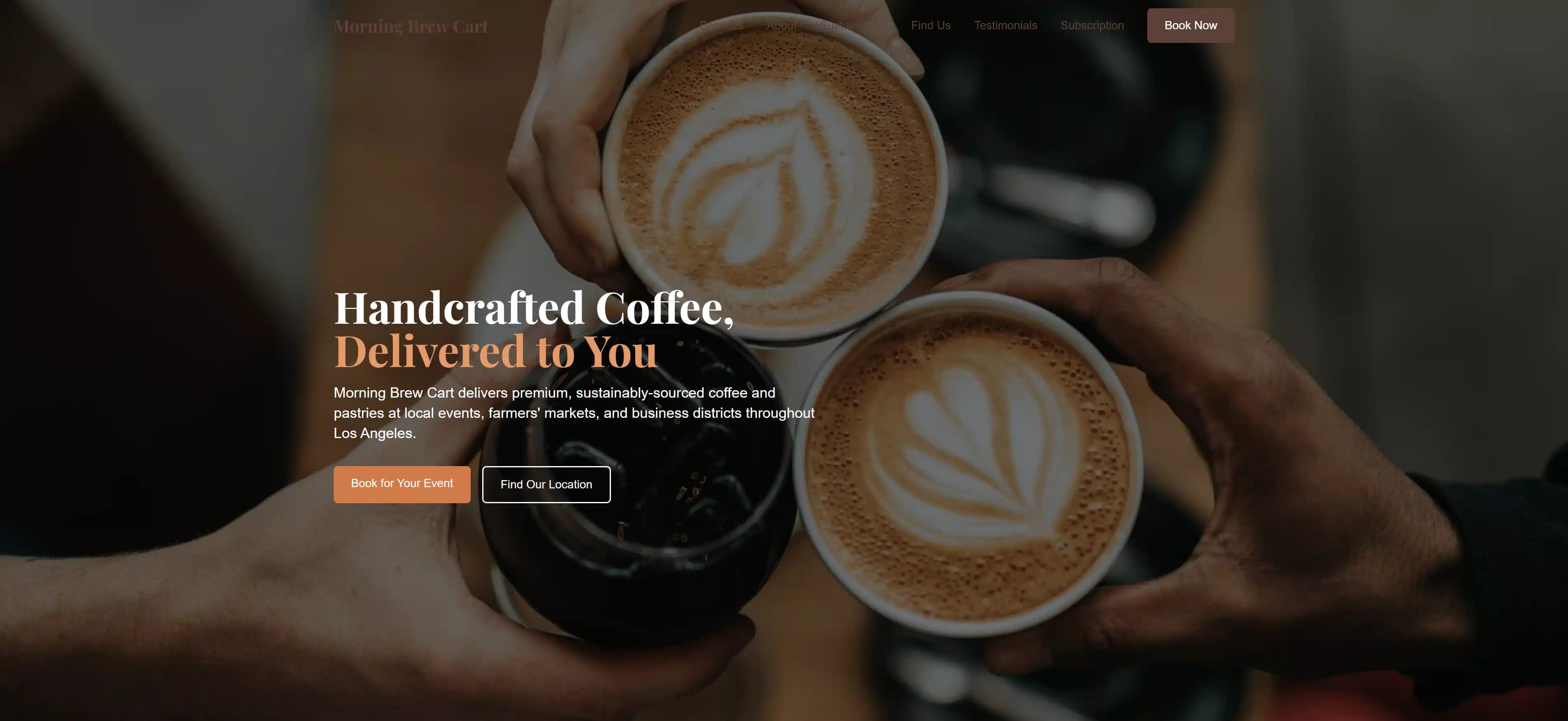 Coffee business website