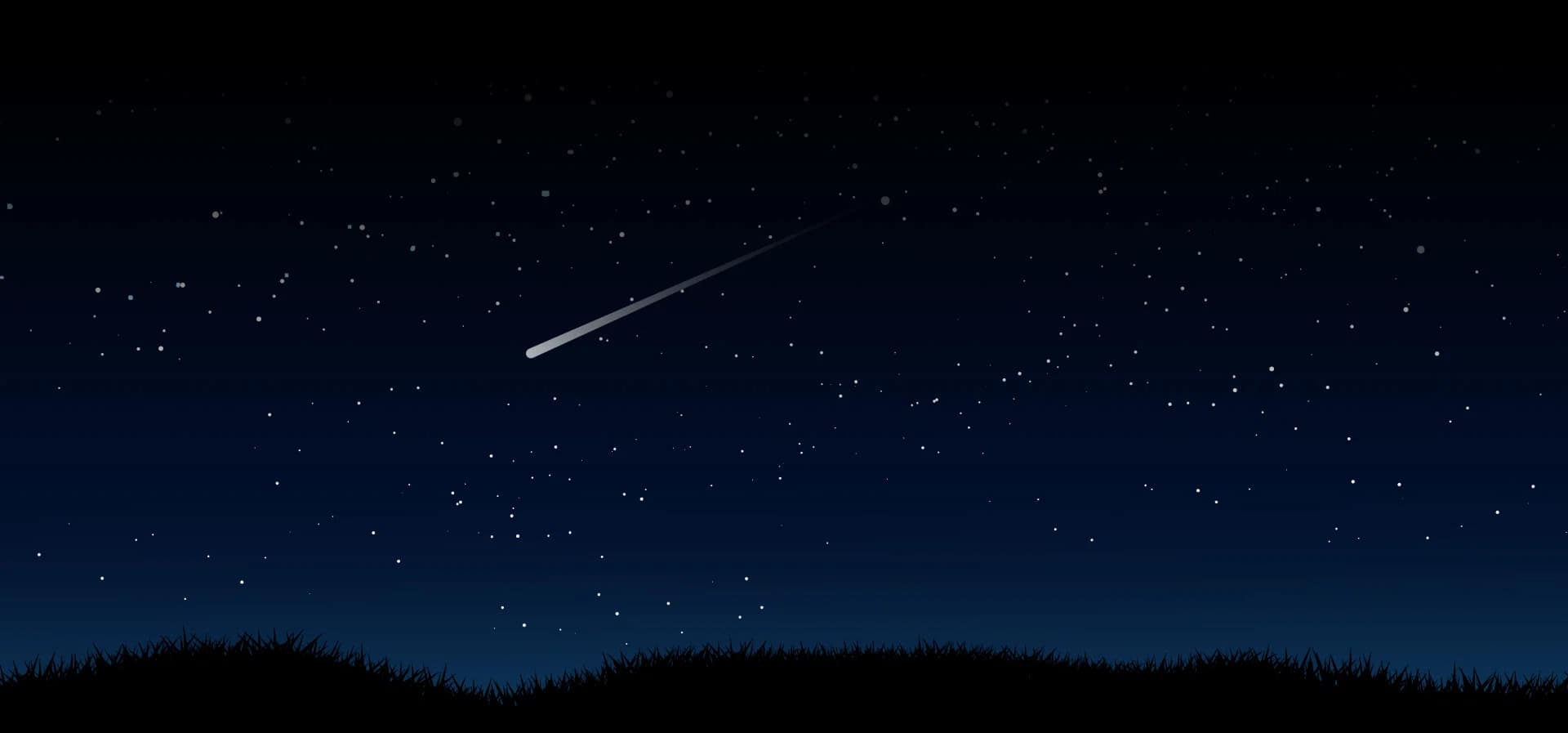 Starry Night Landscape Background