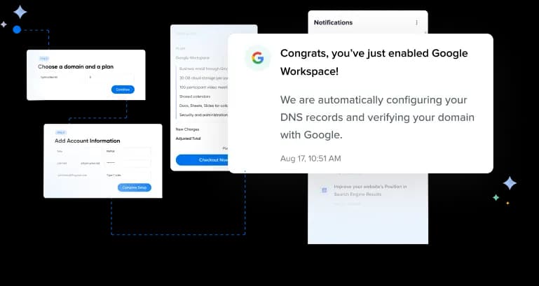 Setting up Google Workspace illustration